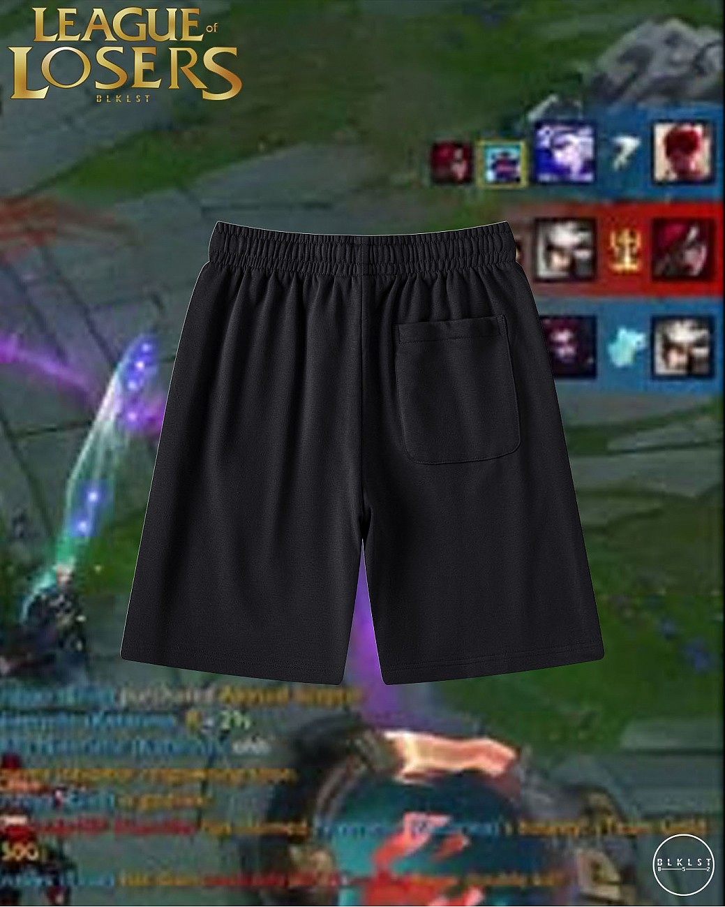 LEAGUE OF LOSER COTTON SHORTS