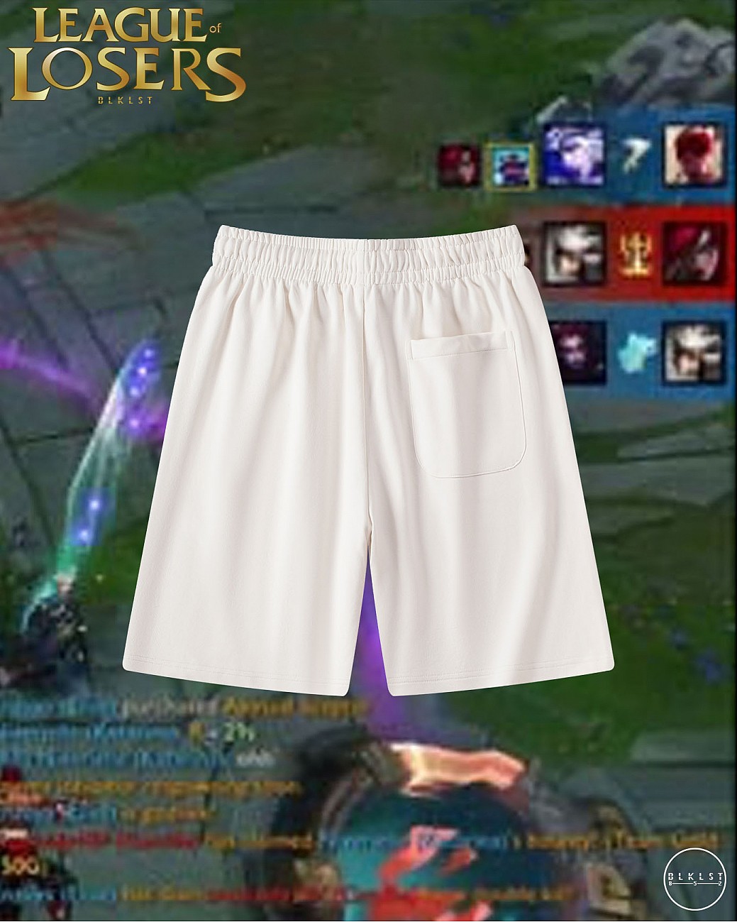 LEAGUE OF LOSER COTTON SHORTS